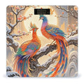 Two Phoenixes in Winter Scale for Body Weight Sturdy Tempered Glass Weighing Scales with LCD Display Accurate Digital Bathroom Scale Convenient Body Fat Smart Scales Easy Read
