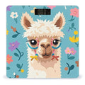 Alpaca Pattern Scale for Body Weight Digital Bathroom Scale Toughened Glass High Precision Scales for Body Weight with Large LCD Backlight Display Weight Scales
