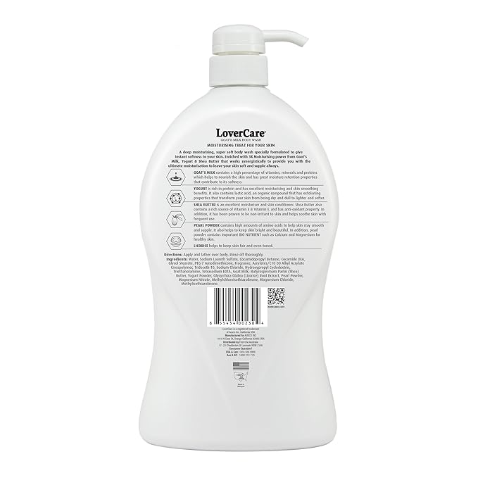 goat's milk body wash shower cream Pearl Powder 40.7 oz (1200ml)