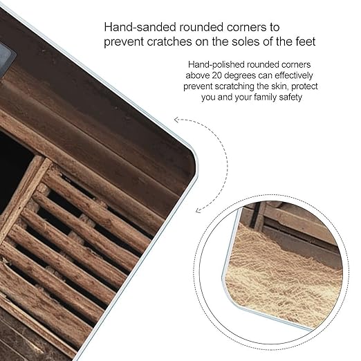 Barn Horse Digital Bathroom Scale for Body Weight with High Precision Digital Weighing Scale with BMI Clear LCD Display and Step-On Measures Weight Up to 180kg