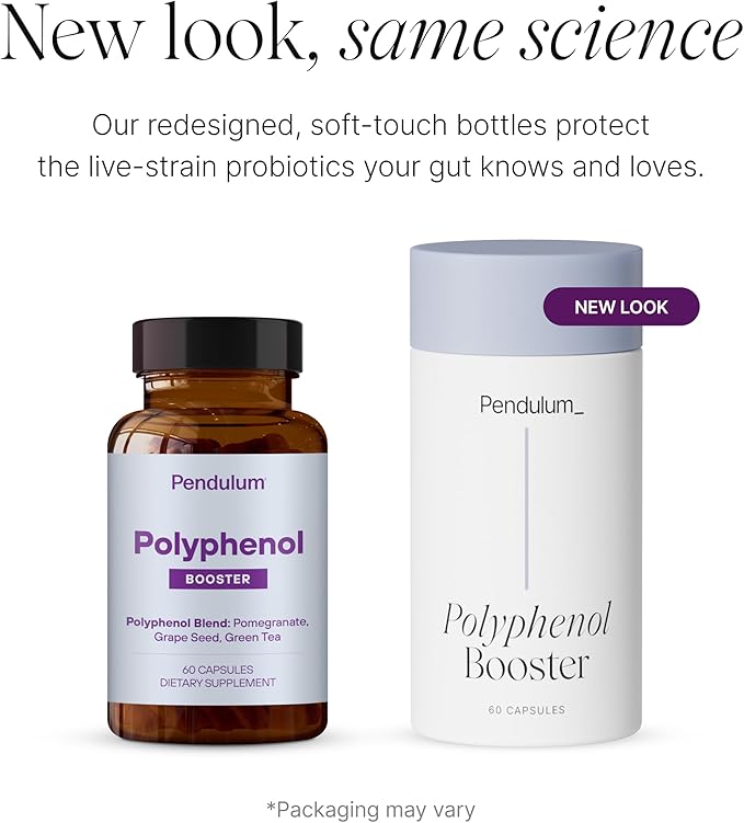 Pendulum Polyphenol Booster Antioxidant from Superfoods Beneficial Plant Compounds for Good Health Helps Boost Akkermansia Muciniphila for Men &amp Women (60 Capsules 1-Pack)