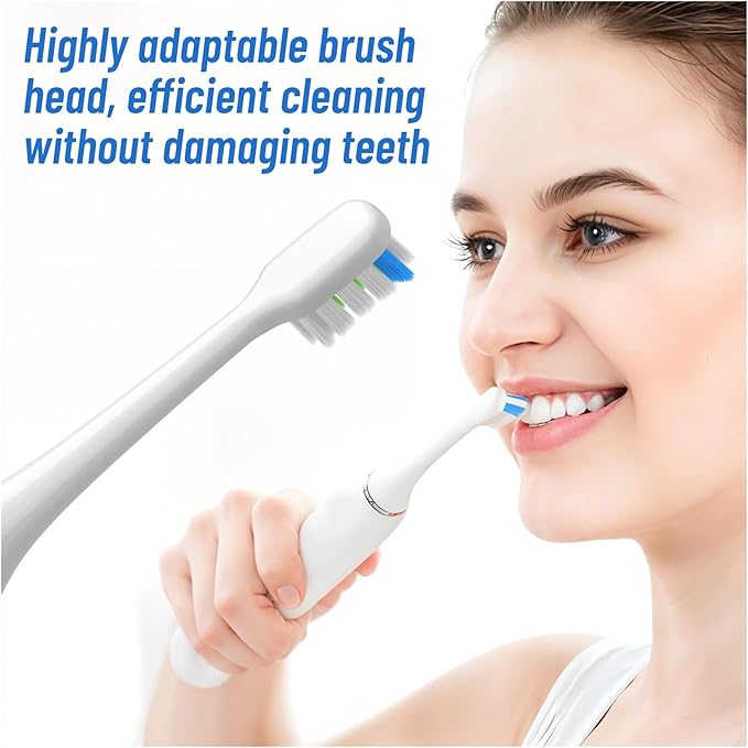 Replacement Brush Heads Compatible for SOOCAS X3U/X3Pro/X5/V1/D2/D3 6/12pcs Bristle Electric Toothbrush Sealed Packed(SHUSHI-PK-12PCS)