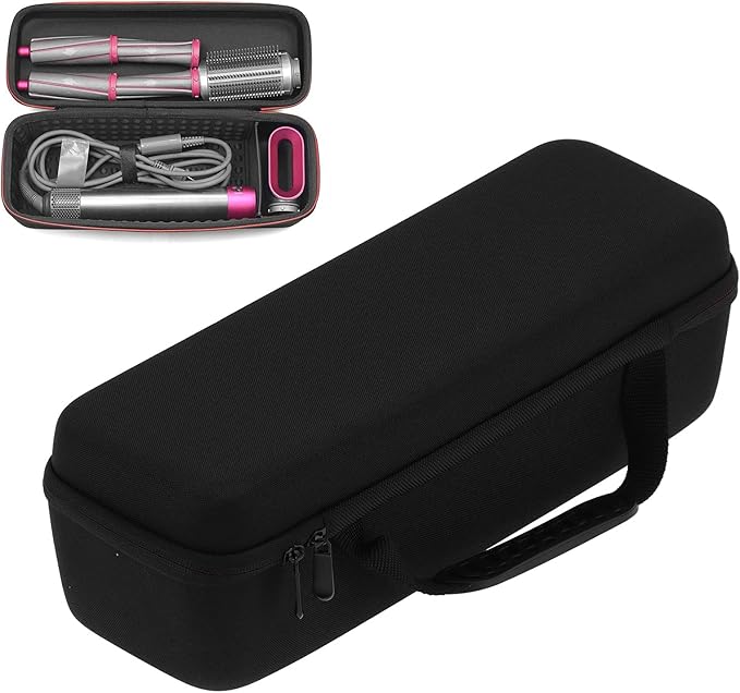 Alvinlite Hard Travel Case Hair Straightener Curling Iron Storage Bag Black Hard