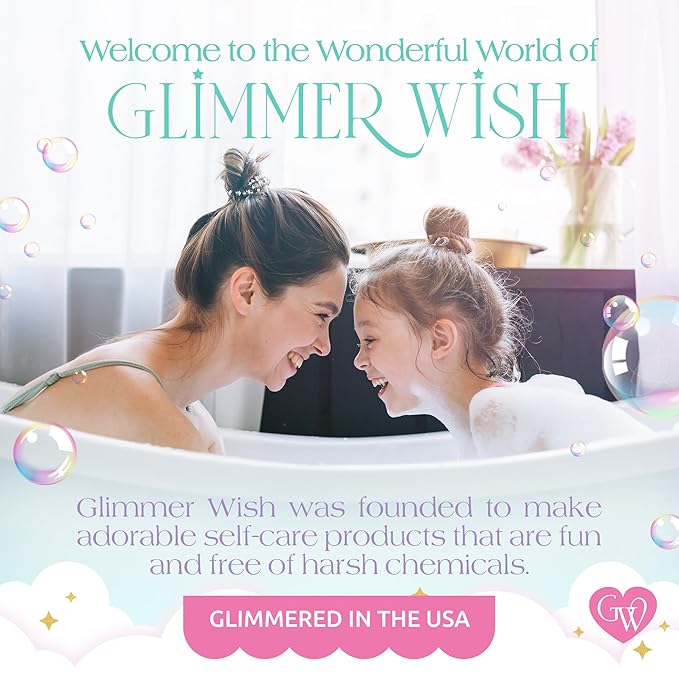 Glimmer Wish Mermaid Body Care Bundle – Shimmering Body Wash &amp Whipped Body Butter | Ocean Breeze Scent | Vegan Cruelty-Free Sulfate-Free Dermatologist Tested