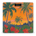 Gauguin Tropical Sunset Scale for Body Weight Sturdy Tempered Glass Weighing Scales with LCD Display Accurate Digital Bathroom Scale Convenient Body Fat Smart Scales Easy Read
