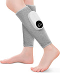Leg Massager with Heat and Compression Calf Massager for Circulation and Pain with 3 Intensities 3 Modes Restless Legs Syndrome Relief Compress Leg Machine Gifts for Women (Pair) (Light Gray)