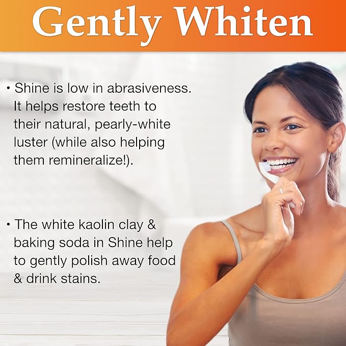OraWellness Shine Remineralizing Natural Teeth Whitening Powder in Cinnamon + Pack of 3 Healthy Mouth Blend Organic Toothpaste &amp Mouthwash Alternative Tooth Oil