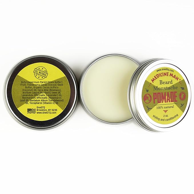 Medicine Man’s Anti-Itch Beard &amp Mustache Kit - Beard Itch Wash Oil Balm Brush - Beard Treatment Products in Premium Gift Box