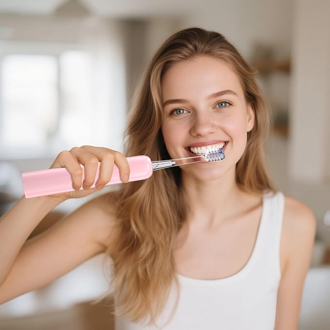 Electric Toothbrush for AdultsWave Oscillation &amp Vibration Sonic Tooth BrushBASS-Brushing Technique Travel Rechargeable Toothbrushes with 4 Soft Bristle Replace HeadsGifts for Men Women