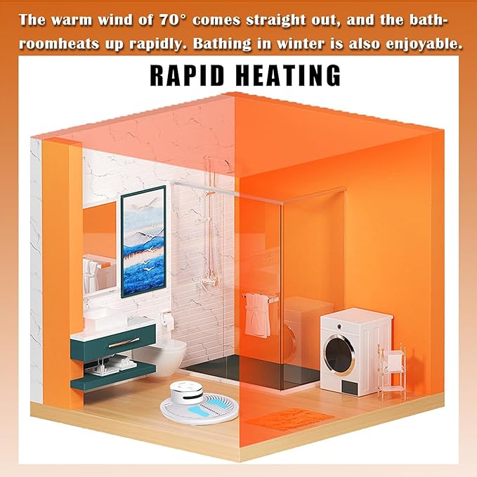 Full Body Dryer Full Body Dryer for Shower Negative Ions Body Heater Blow Dryer Body Hair Dryer Full Body Drying Machine with Negative Ion Switch Between On and Cold