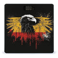 Digital Bathroom Scale for Body Weight Scale with Bright LCD Display High Accuracy Step-On Technology Auto On/Off Germany Flag Eagle Digital Scales 400 Lbs /180kg
