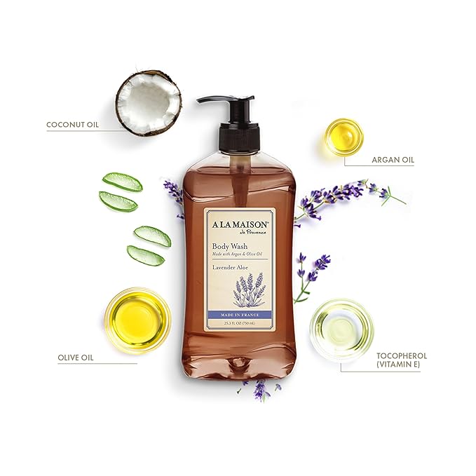 A LA MAISON Lavender Aloe Body Wash 25.36 Fl Oz 3 Pack