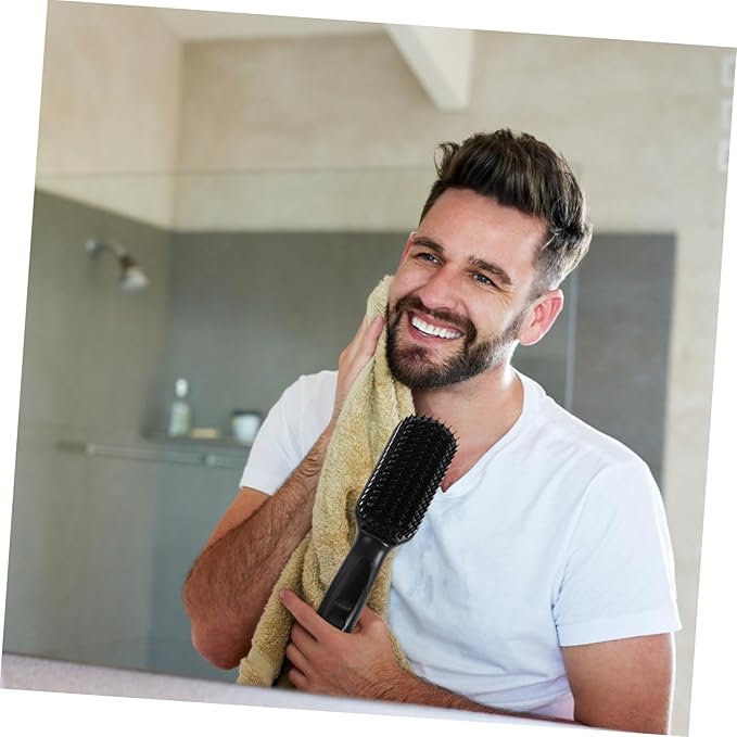 Beaupretty Electric Beard Straightening Brush Temperature Settings for Men Hair and Beard Styling Multi-Functional Heated Comb for Smooth Sleek Results