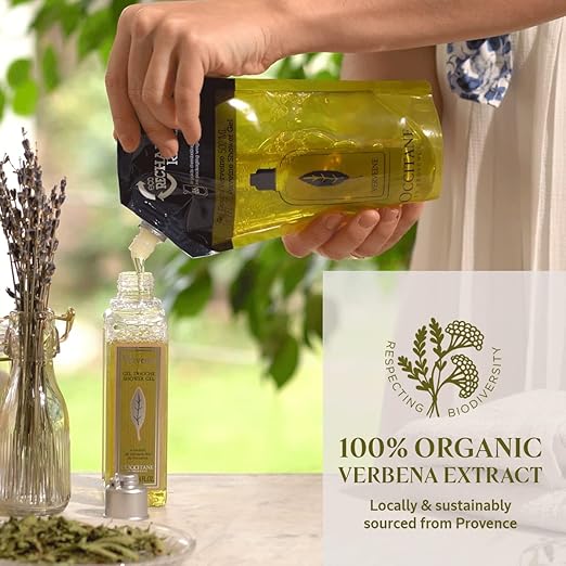 L'OCCITANE Bath &amp Shower Gel Daily Foaming Body Wash Gently Cleanses Moisturizes &amp Refreshes Skin Eco-Friendly Options All Skin Types Vegan
