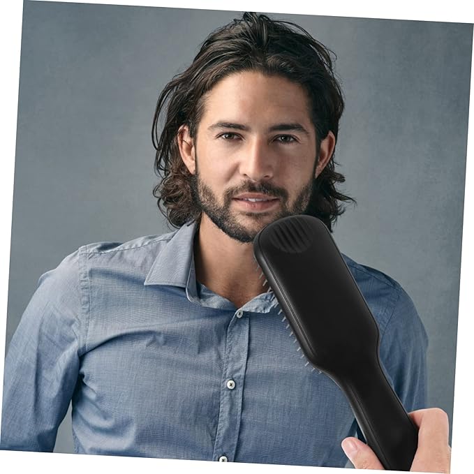 Hair Straightener Comb Temperature Settings Multi-Functional Tool for Hair and Beard Styling LCD Display Rotating Cord Smooth and Shiny Results