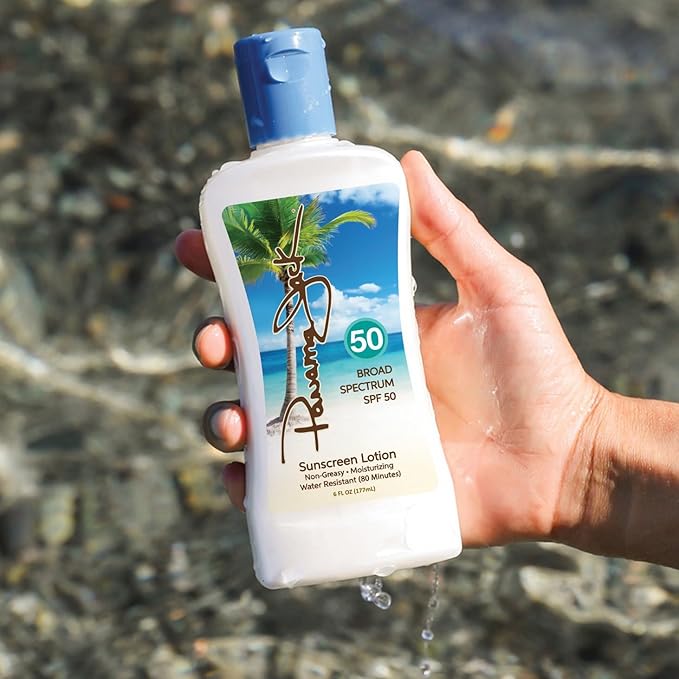 Panama Jack Sunscreen Lotion - SPF 50 Broad Spectrum UVA/UVB Suntan Protection PABA Paraben Gluten &amp Cruelty Free Water Resistant 6 FL OZ (Pack of 6)