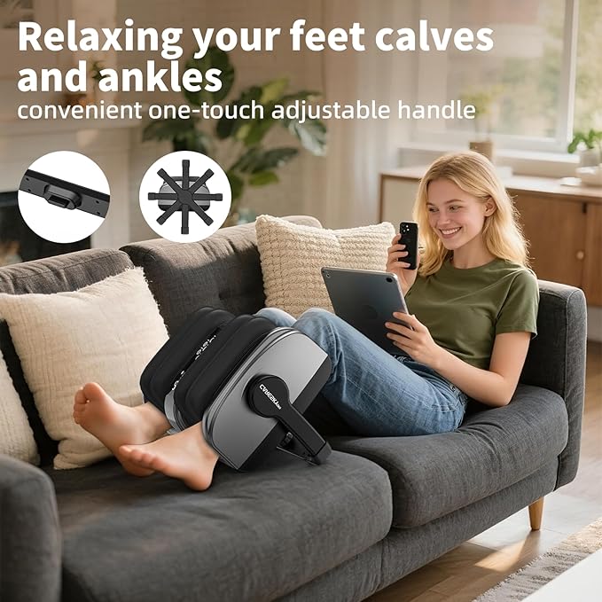 CARESKY® Foot Massager with Heat FSA＆HSA Eligible Shiatsu Foot Massager for Plantar Fasciitis Neuropathy Circulation and Pain Relief Deep Kneading for Foot Calf Gifts for Women Men Mom Dad