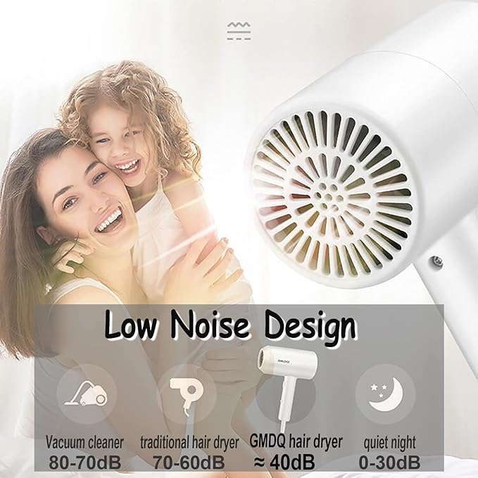 Hotel Wall Mounted Hair Dryer for BathroomRestroom Professional Blow Dryerwith Stand RackSpecialised Motor for SalonFast Drying - Gifts【Massage CombScrews+ Adhesive】 110V