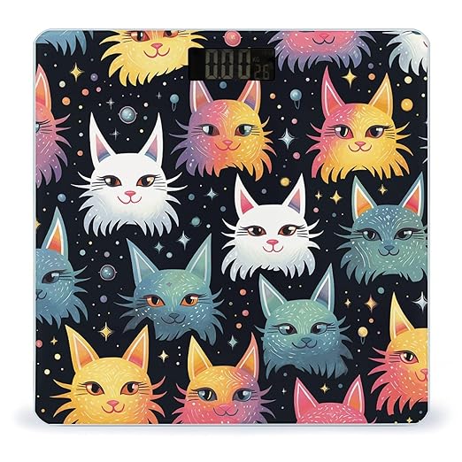 Star Ear Cat Scale for Body Weight Digital Bathroom Scale Precision Smart Weighing Scales with Clear LED Display Accurate High Precision Scales Weighing Machine