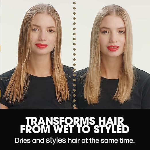 ghd Duet Style Essentials Power Trio ― Duet 2-in-1 Hot Air Hair Styler (White) Sleek Talker Wet to Sleek Hair Styling Oil (3.2 fl. Oz.) and Oval Detangling Dressing Hair Brush (Black)