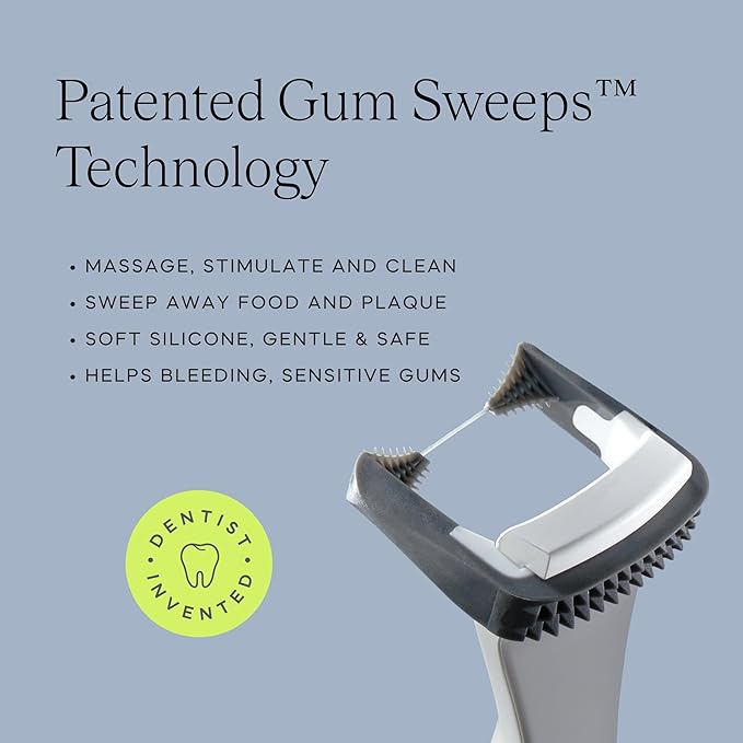 Slate Flosser Refills - Reusable Woven Floss PFAS-Free Non-Toxic Dental Floss | Fits Slate Electric Flosser w/Tongue Scraper &amp Gum Sweeps | 20-Pk Mint Nano-Hydroxyapatite (nHa) Floss Heads
