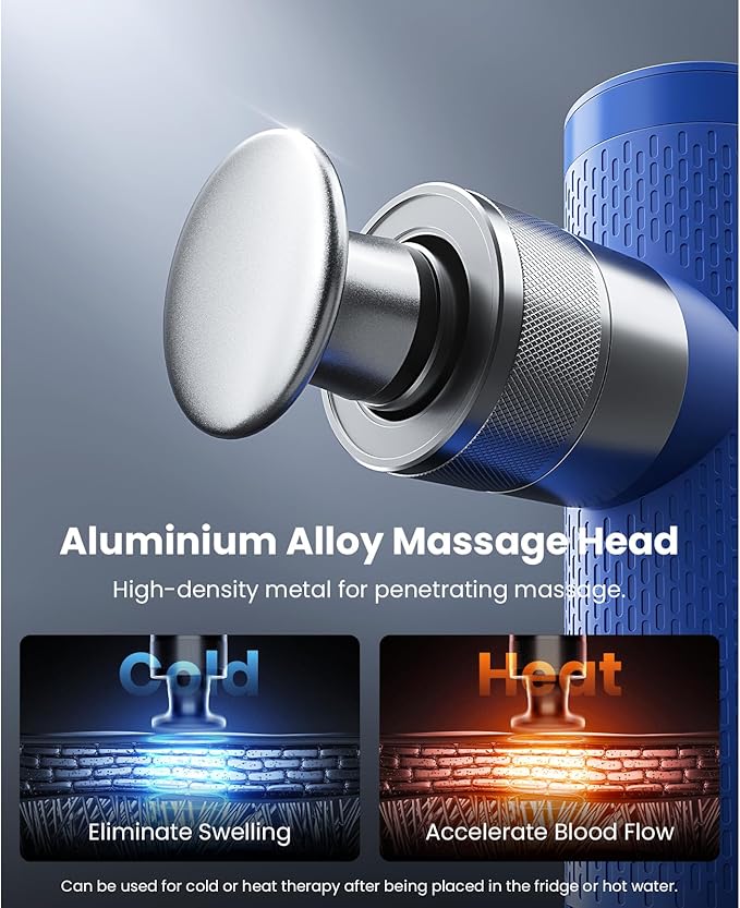 BOB AND BRAD Back Massager with Heat and A7 Massage Gun with 11mm Amplitude