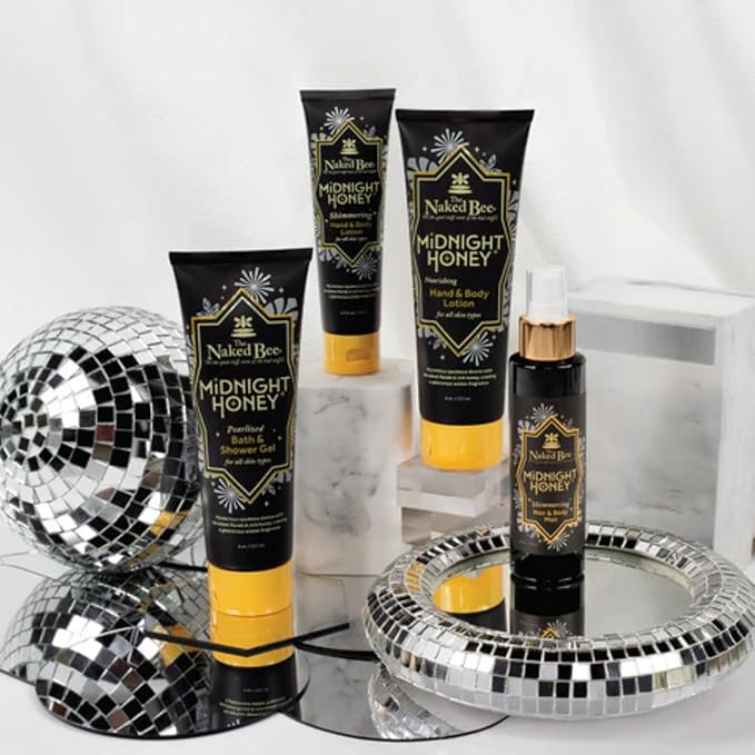 The Naked Bee Midnight Honey Perlized Bath &amp Shower Gel 8 oz