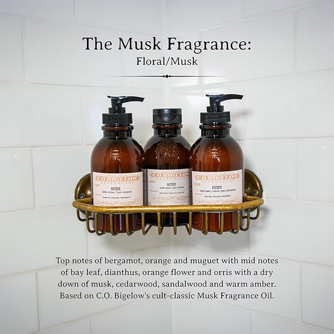C.O. Bigelow Musk Hand Wash Iconic Collection Liquid Hand Soap with Shea Butter Glycerin Aloe Vera 10.5 Fl Oz