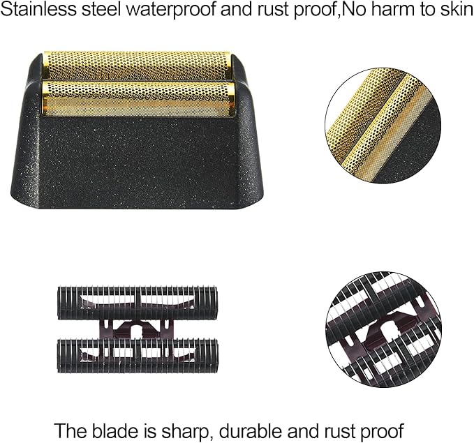 Wahl Professional 5-Star Series Finale Shaver Replacement Foil and Cutter Bar Assembly - 2 Count Compatible with Wahl Shaver Foil 7043