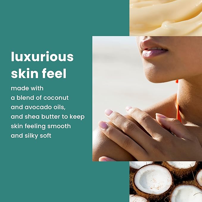Hawaiian Tropic After Sun Lotion Moisturizer and Hydrating Body Butter with Coconut Oil 8 Ounce &amp Sheer Touch Lotion SPF 30 | Broad Spectrum Sunscreen 8oz