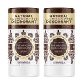 Lavanila Pure Vanilla Deodorant for Women 2-Pack (2 Oz Each) - Natural Aluminum Free Solid Stick Deodorant Made In USA Vegan