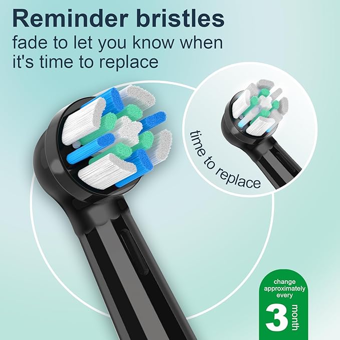 10 PCS iO Replacement Heads Compatible with Oral B iOiO Series Electric Toothbrush Heads Compatible with Oral B iO 2/3/4/5/6/7/8/9/10Medium Bristles for Effective Plaque RemovalBlack