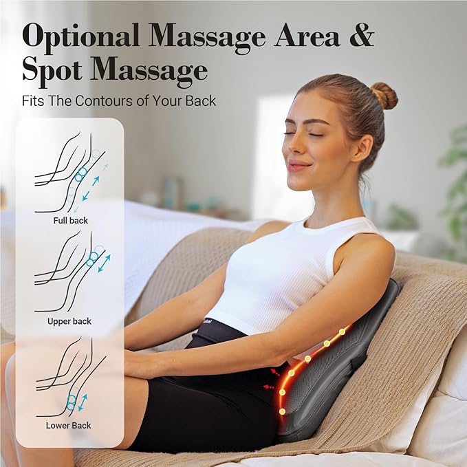 Foot Massager and Low Back Massager with Heat
