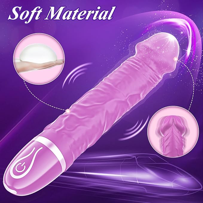 Portable Vibrating Massager -Clitioral Sucker Relaxes Muscles 7 Modes Viboatoars Toy Couples- for Body and Back Foot Silent Personal for Sports Massage Adult Tools Relaxation PWO0119 (Purple)