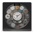 Clock Art Bathroom Scale Large LCD Backlight Display Digital Scale Rounded Corners Body Scales Automatic Power On/Off Bathroom Scales for Home Bedrooms