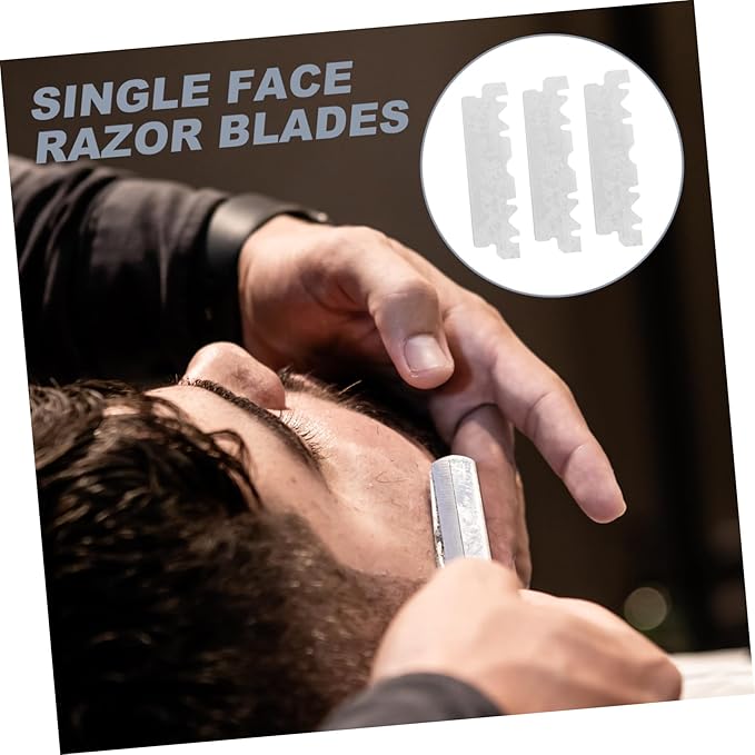 300pcs Single Face Folding Cutter for Home and Barbershop Shaving Lightweight Easy to Hold for Beard Sideburns and Fine Hair