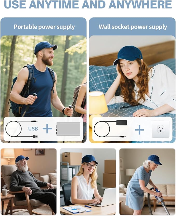 Red Light Therapy Hat &amp Cap with Timer Controller 630nm 850nm 940nm Infrared Light Therapy for Head