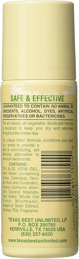 Alvera Deod Aloe Herb 3 Ounce (Pack of 6)