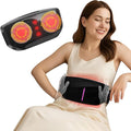 Dual Kneading Disc Abdominal Massager with Heat - Stomach Massager for Digestion Belly Cellulite Machine for Flattening Belly &amp Muscle Relief Relieves Discomfort Caused by Period Cramps Gas (bl