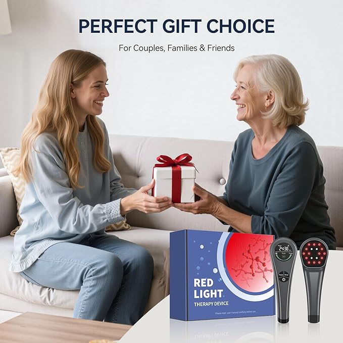 Handheld Red Light Therapy with StandNear Infrared Light Therapy Devices for Pain Relief Joint and Muscle Pain for Pets(4 * 808nm+14 * 650nm)