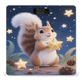 Cute Squirrel Star Weight Scale Cute Bathroom Scale for Body Highly Accurate Digital Weighing Machine for People Compact LCD Display Scales with Sturdy Toughened Glass Scales
