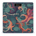 Abstract Octopus Digital Bathroom Scale for Body Weight with High Precision Digital Weighing Scale with BMI Clear LCD Display and Step-On Measures Weight Up to 180kg