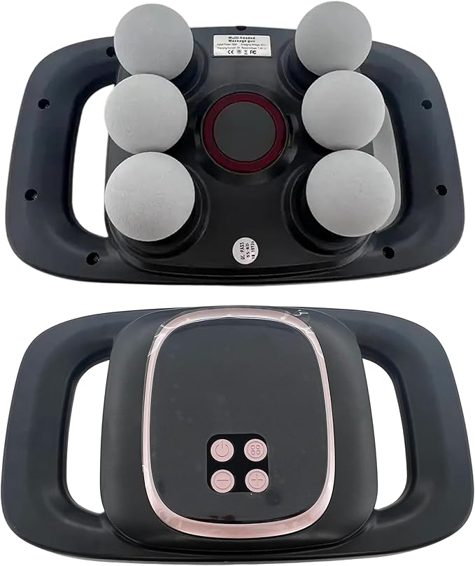 6-Head Massage Gun Deep Tissue Back Massager Electric Handheld Massager 2026 New Model for Back Shoulders Legs Muscle Pain Relief Ideal Gifts for Women Men Mom and Dad