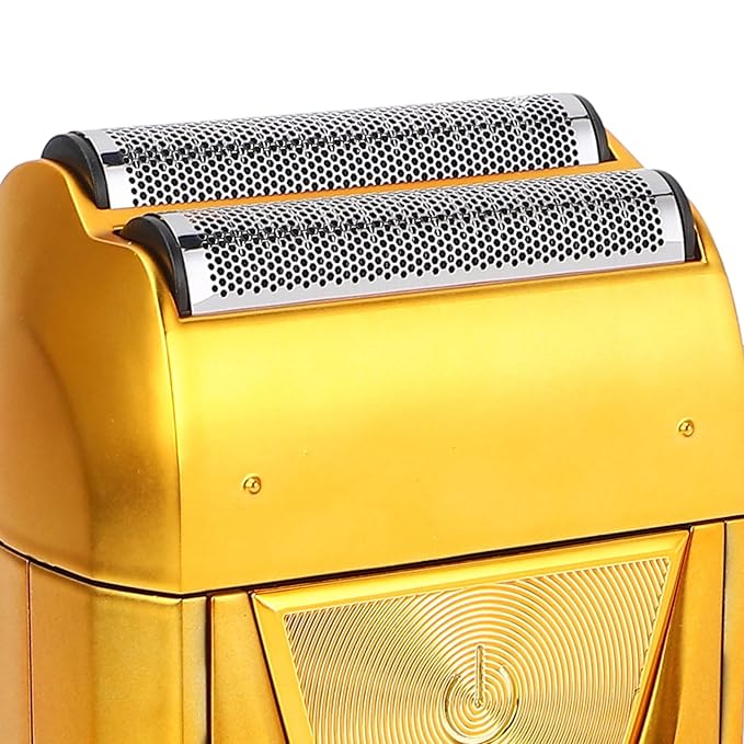 TARSHYRY Electric Foil Shaver for Men PortableRazor with Adjustable Double Foil LED Display Close Shaving Beard Bald Head Trimmer Travel Friendly Gifts for Him 1200mAh (Gold)