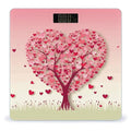 Heart Tree Weight ScaleClear LED Display Bathroom Digital Weighing ScaleTempered Glass Digital Bathroom Scale for Body Weight Capacity Up to 400 Lbs