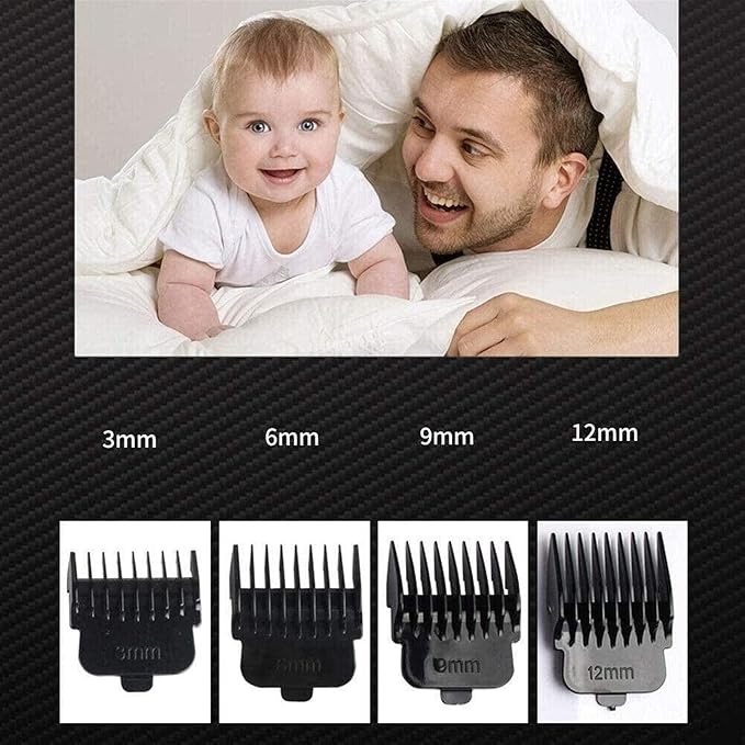 Rechargeable Wet Dry Lithium Ion Deluxe Trimming Kit with 4 Interchangeable Heads for Shaving Detailing &amp Grooming Beards Mustaches Stubble Ear Nose &amp Body