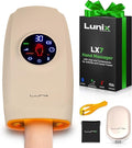 Lunix LX7 FSA Carpal Tunnel &amp Wrist Pain Relief Device Heated Air Compression Hand Massager for Arthritis Mothers Day Gifts for Women &amp Mom Touchscreen Sand Beige