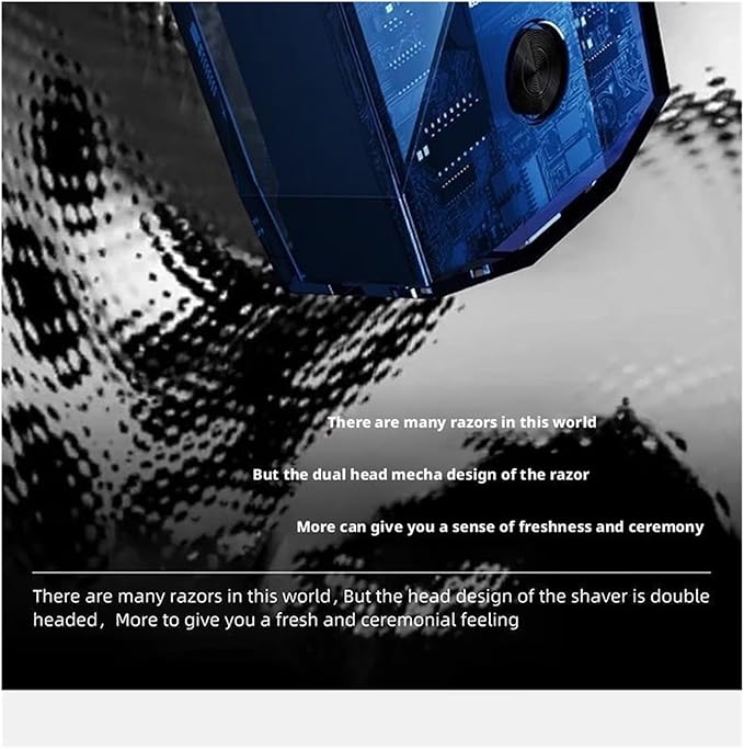 Portable Electric Shaver Fit for Men(TransparentBlack)