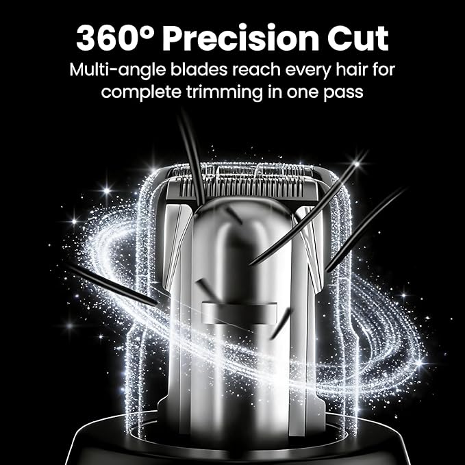 Vauxhaller-Unisex Multi-Functional Nose Hair Ear Hair and Eyebrow Trimmer Rechargeable Portable