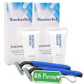Shave Kit in Bulk Smooth Shave Disposable Razor and Cream(12g) Individually Wrapped Toiletries Amenities for Hotel Airbnb Homeless Shelter Camping and Travel (408 Pack)